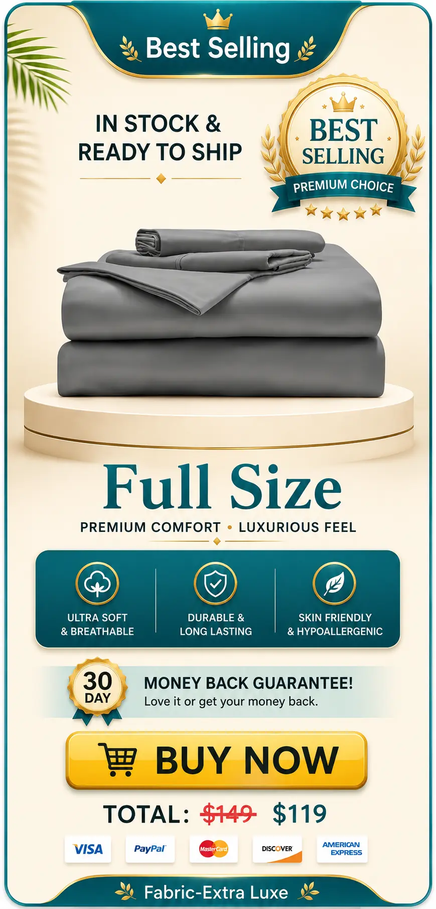 Full Size Miracle Made Bed Sheet Price